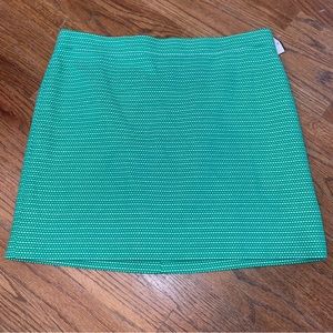 J. Crew Spring green woven mini skirt